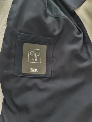 Americana Zara Gris Talla 48 Verano