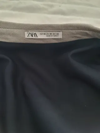 Americana Zara Gris Talla 48 Verano