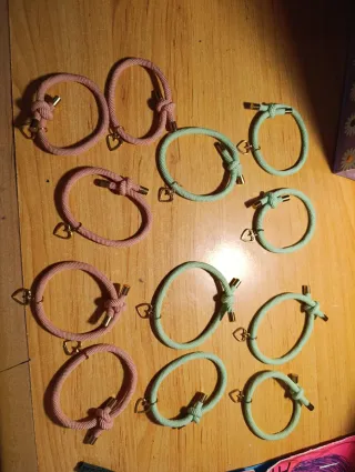 Pulseras amigas corazón oro