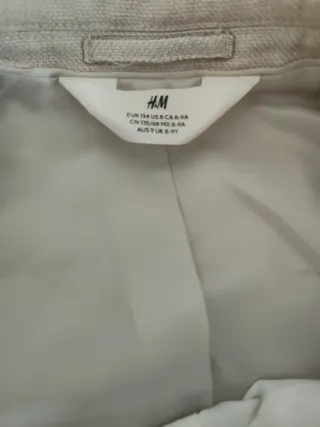 Traje chaqueta niño  talla 8/9 marca hym