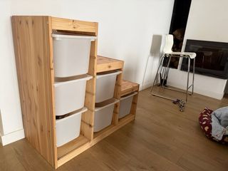 Mueble organizador infantil madera IKEA