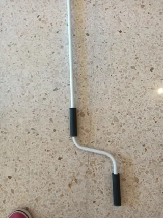 Palo para toldo con manivela