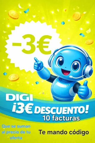 DIGI DESCUENTO EXTRA 3€ - 10 meses