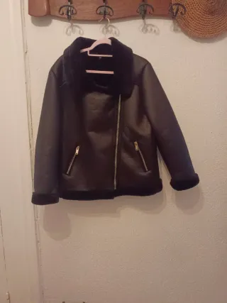 Cazadora aviador negra (mujer)