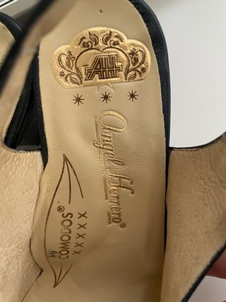 Zapatos azul marino cuero auténtico talla 35