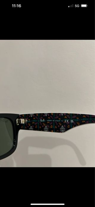 Gafas de sol Ray-Ban negras sin estrenar