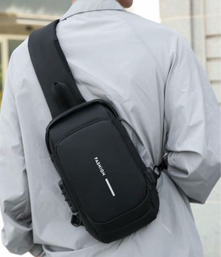 Bolso bandolera para hombre, riñonera multifuncion