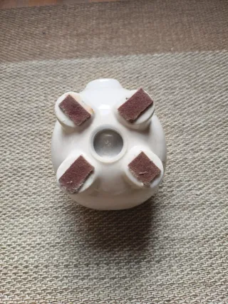 Hucha Cerdito Porcelana Grande Antigua