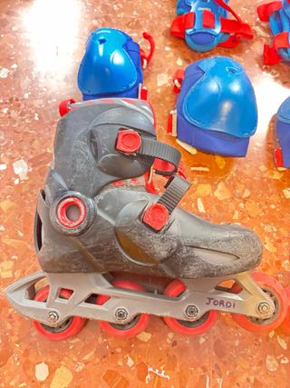 Patines en línea para niño talla 32 + protecciones