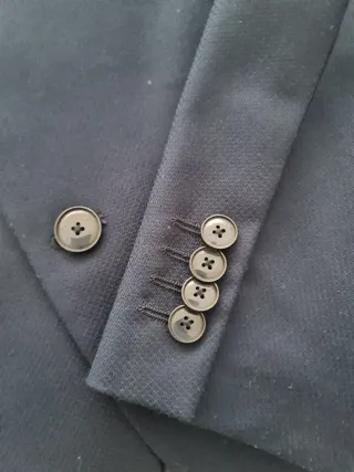 Americana Zara Azul Talla 48 Hombre