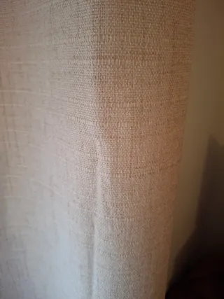 Cortinas efecto lino beige