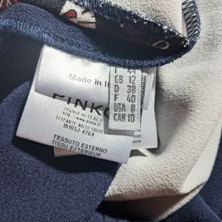 Abito Pinko Crepe Blu/Multicolor