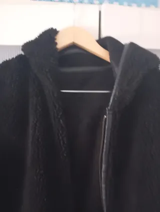 Abrigo Zara reversible negro Talla M