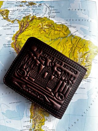 Portafoglio souvenir Ecuador artigianale