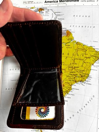 Portafoglio souvenir Ecuador artigianale