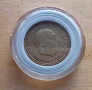 Moneda 1 Peseta Española Franco 1953 estrella 56