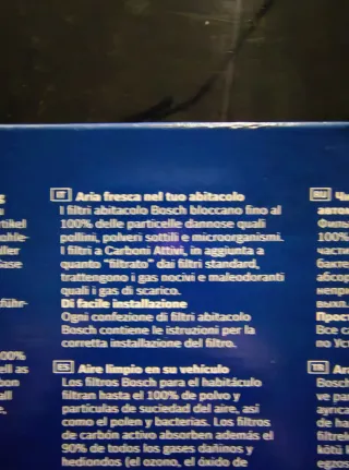 Filtro abitacolo Bosch R2543 carboni attivi