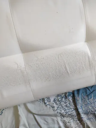 Cabecero polipiel blanco