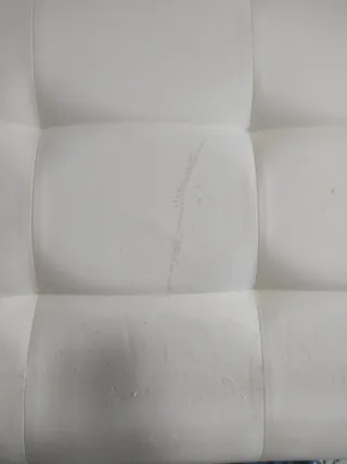 Cabecero polipiel blanco