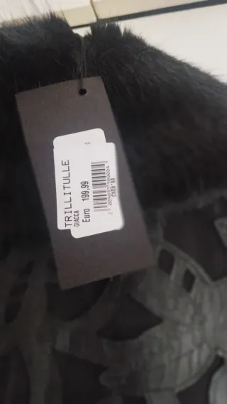 Giacca donna nera con pelliccia made in Italy