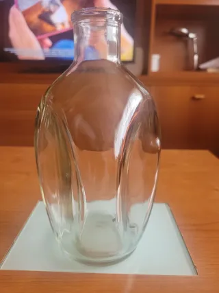 3 bottiglie decorative in vetro come liquori