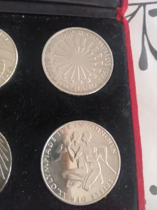 Monedas Plata JJOO Munich 72