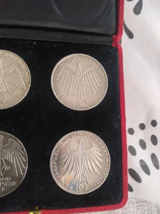 Monedas Plata JJOO Munich 72