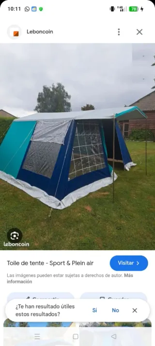 Tienda de campaña 2 habitaciones