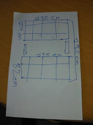 Cama Forja 135cm Negra y Dorada