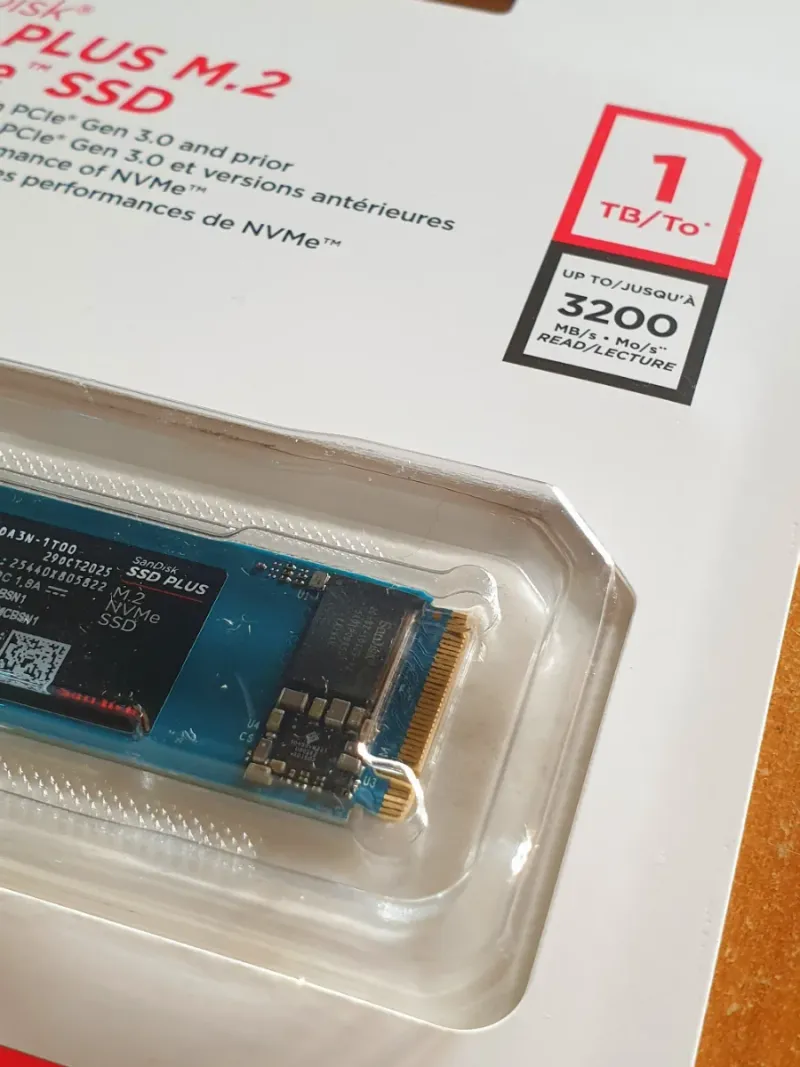 SanDisk SSD PLUS M.2 NVMe 1TB afbeelding 3