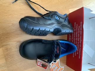 Zapatos de seguridad PANTER negros y azules