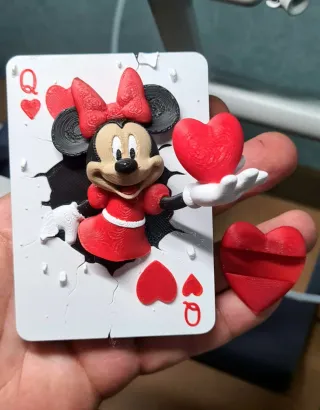 Figura 3D Rey de Corazones Mickey Mouse