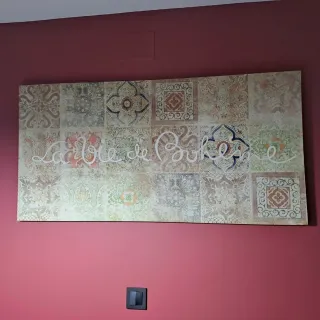 Cuadro decorativo estilo patchwork