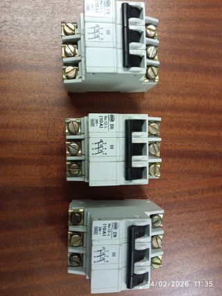 3 Interruptores Diferenciales DN 10A