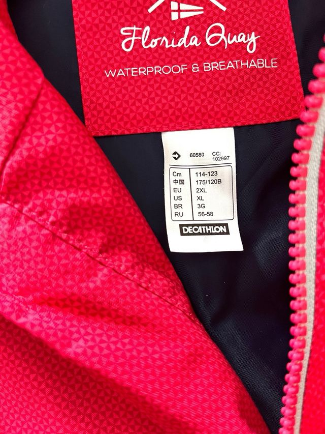 Impermeabile da Donna Tribord Fucsia Taglia 2XL