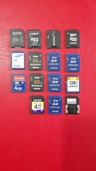 Lotto schede memoria varie marche