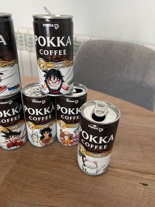 Set completo 10 latas Pokka Coffee Dragon Ball