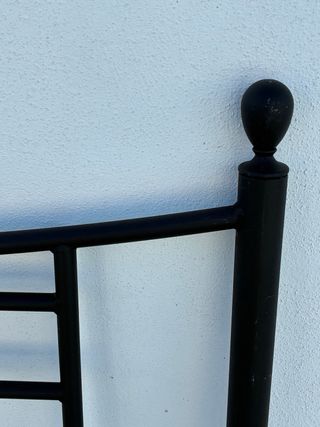 Cabecero hierro forjado negro cama 90