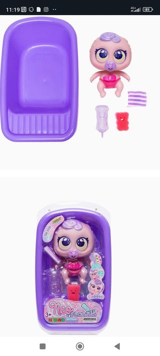 Neoflobbi muñeco  con bañera