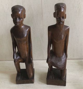Estatuetas Pau Preto Artesanato Africano