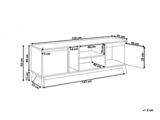 Mueble TV Madera Oscura Estilo Mid-century