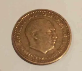 Moneda 1 Peseta Franco 1947 estrella 48