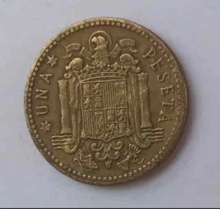 Moneda 1 Peseta Franco 1947 estrella 48