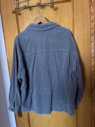 Sobrecamisa pana azul Zara Talla L