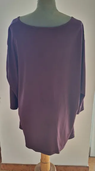 Maglia donna scollo a V manica lunga