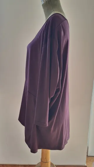 Maglia donna scollo a V manica lunga