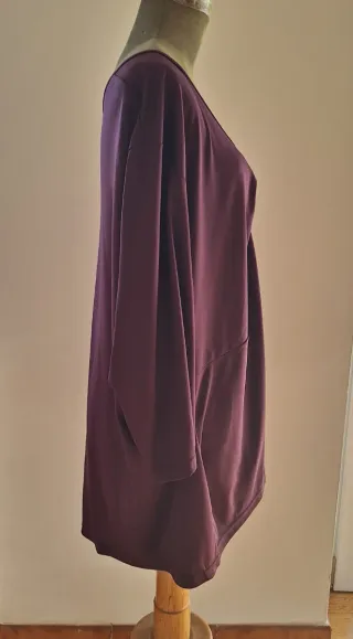 Maglia donna scollo a V manica lunga