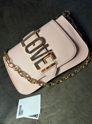 Borsa Love Moschino rosa pastello