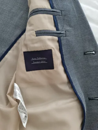 Americana Zara Talla 48 Azul