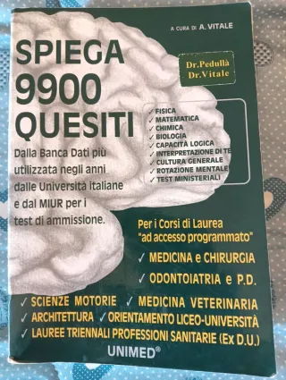 N.2 libri test d'ingresso università varie facoltà